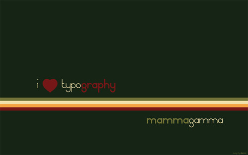 typography retro italy