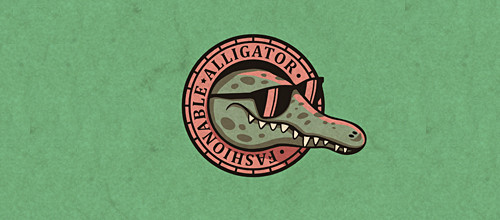 Fashionable alligator