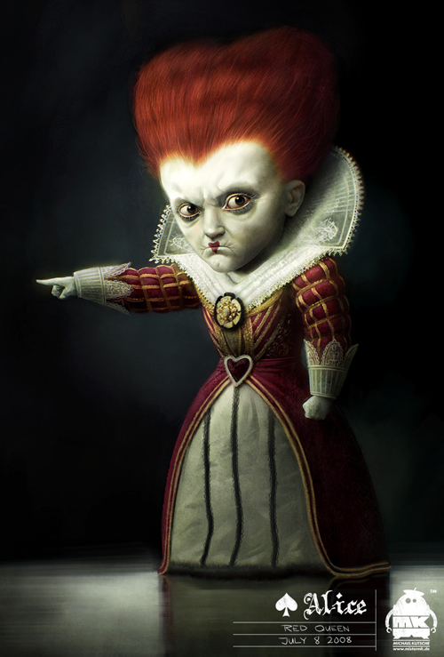 The Red Queen digital-painting-13-queen-of-hearts