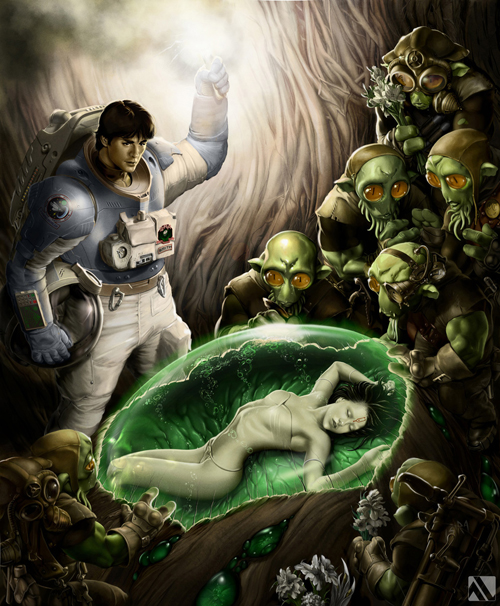 A FuturisticTake on Sleeping Beauty digital-painting-25-sleeping-beauty