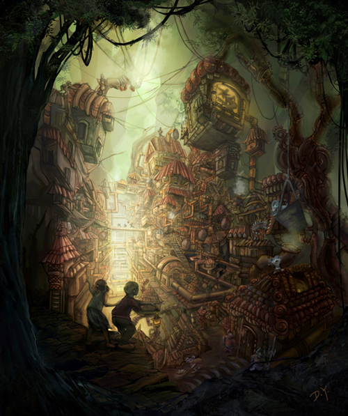 Hansel and Gretel digital-painting-27-hansel-and-gretel
