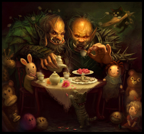 Tea Party digital-painting-18-tea-party
