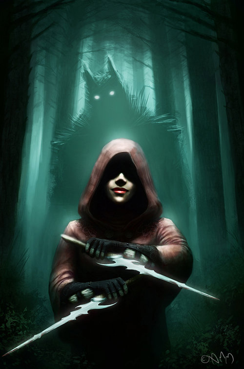 Red Riding Hood Assassin digital-painting-07-red-riding-hood-assassin