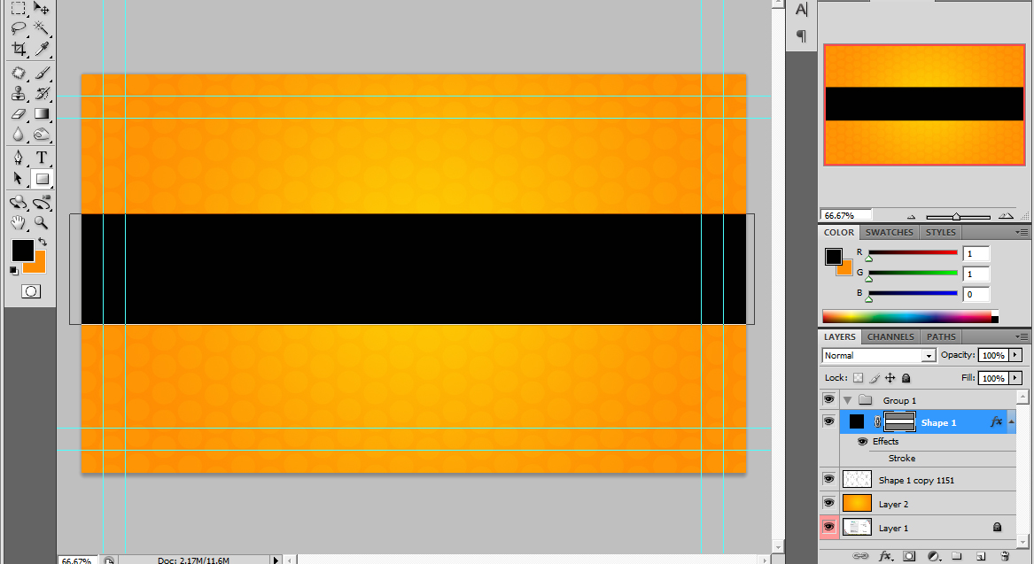 Use the rectangle tool photoshop-business-card-tutorial-06