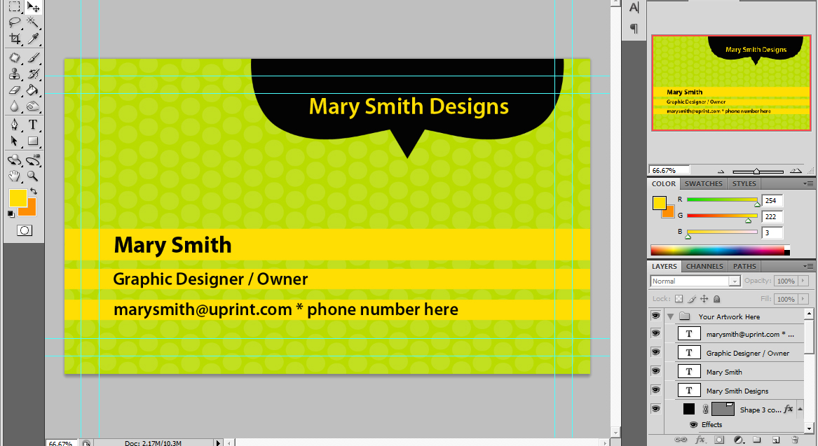 type in your details photoshop-business-card-tutorial-16