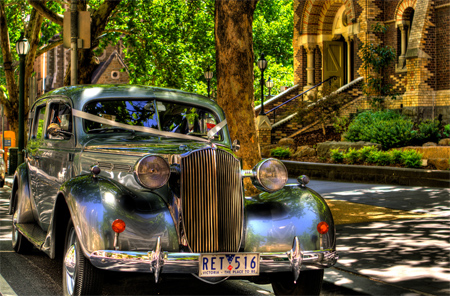 Wedding Car on Collins