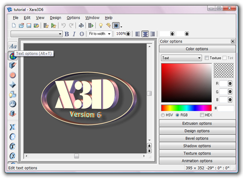 Xara3D Text Tutorial 01 xara-3d-tutorial-01