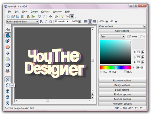 Xara3D Text Tutorial 03 xara-3d-tutorial-03