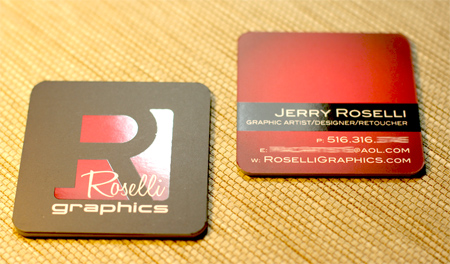 Roselli Graphics Square Business Cards
