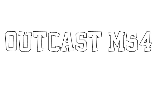 Outcast M54 font