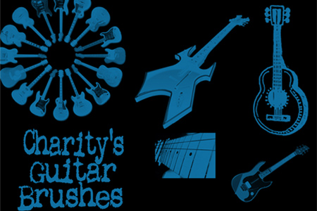 Charity's Guitar Brushes music-photoshop-brushes-14-Charity-s-Guitar-Brushes