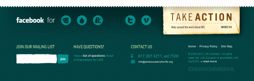Cool Footer Design by Ambassadors for Life cool-footer-design-27-www.ambassadorsforlife.org