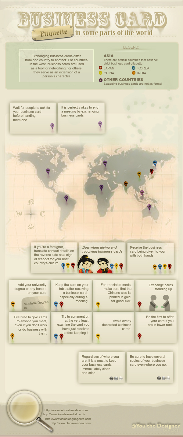 An Infographic on Business Card Etiquette business-card-etiquette-infographic