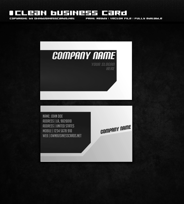 Clean Business Card