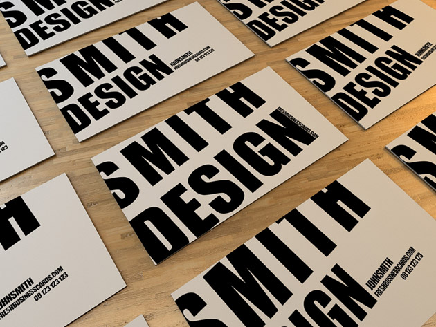 Typography Business Card