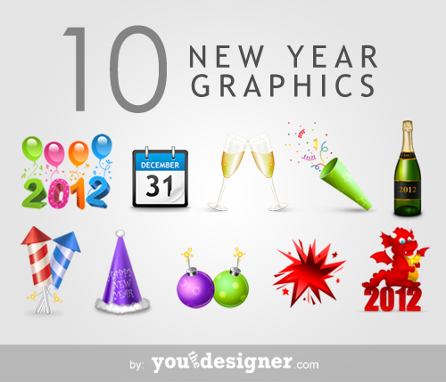 10 free new year graphics