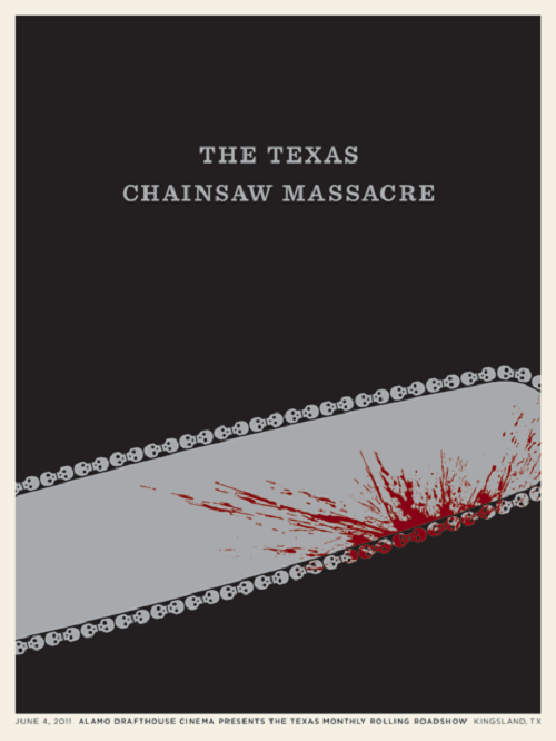 Poster Design Chainsaw Massacre by Jason Munn via YouTheDesigner.com