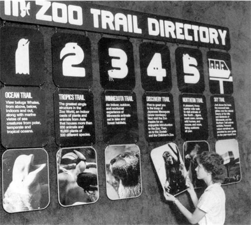 Minnesota Zoo Type and Wayfinding 05 by Lance Wyman via YouTheDesigner.com