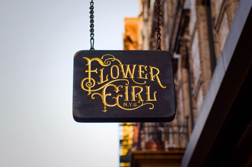 NYC Type Flower Girl Photograph by Luke Connolly via YouTheDesigner.com