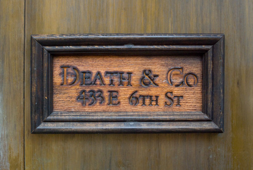 NYC Type Death and Co. Photograph by Luke Connolly via YouTheDesigner.com
