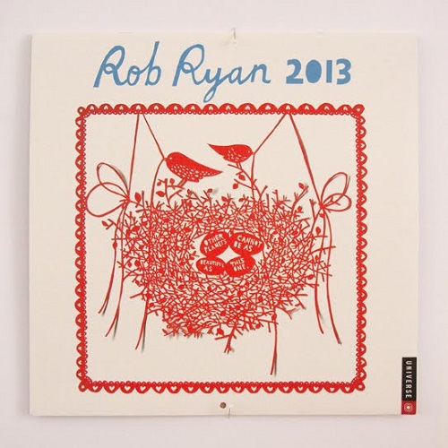 Calendar Design 2013 by Rob Ryan via YouTheDesigner.com
