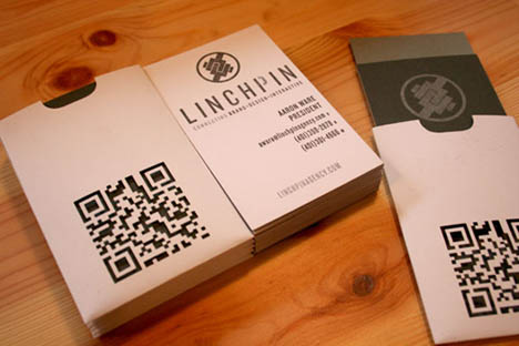 Linchpin business card via YouTheDesigner Linchpin business card
