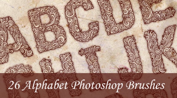 Alphabet Photoshop Brushes Alphabet Photoshop Brushes