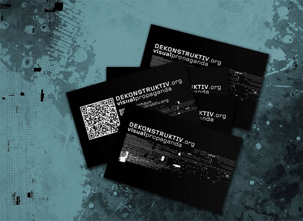 Dekonstruktiv business card via YouTheDesigner Dekonstruktiv business card