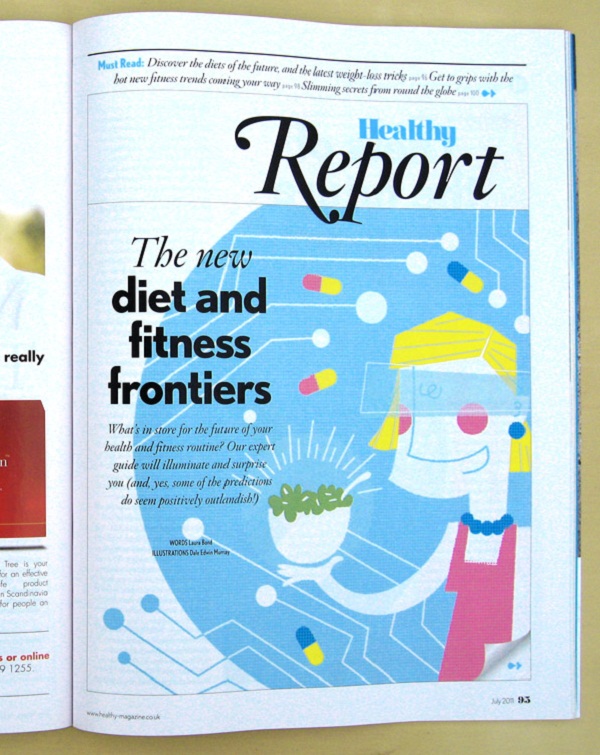 Healthy Magazine Graphic Design 02 by Dale Edwin Murray via YouTheDesigner.com
