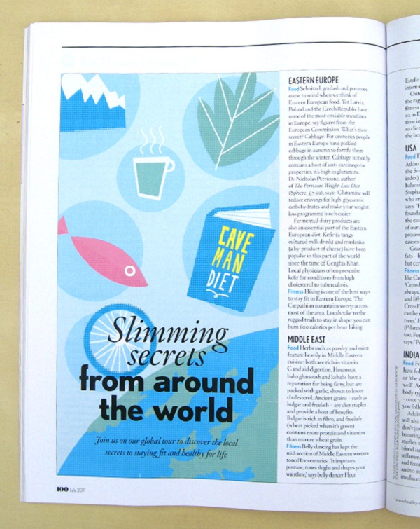 Healthy Magazine Graphic Design 03 by Dale Edwin Murray via YouTheDesigner.com