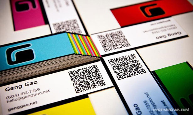 Geng Gao's business card via YouTheDesigner Geng Gao's business card via YouTheDesigner