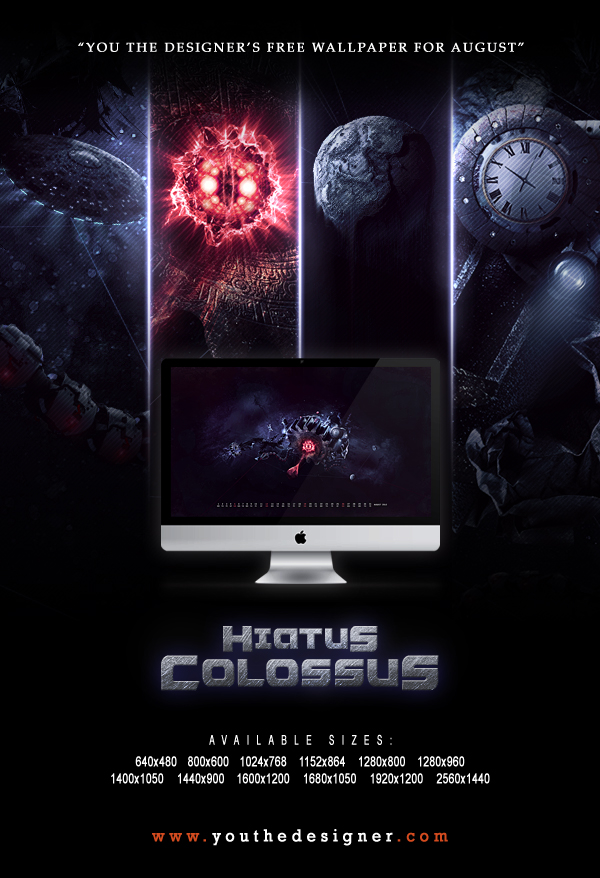 Hiatus Colossus - Free Wallpaper Calendar for August 2012 by You The Designer Hiatus Colossus - Free Wallpaper Calendar for August 2012 by You The Designer