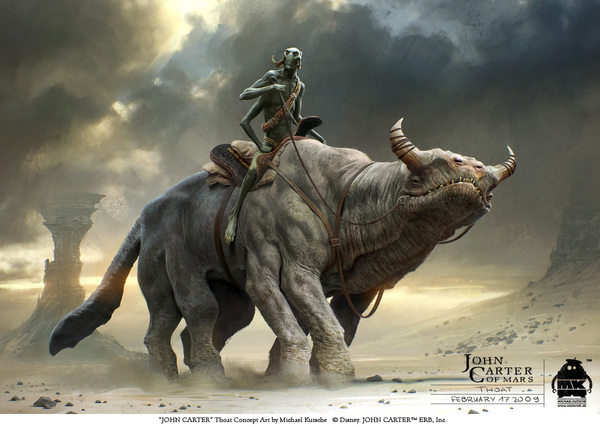 Thoat Concept Art for John Carter