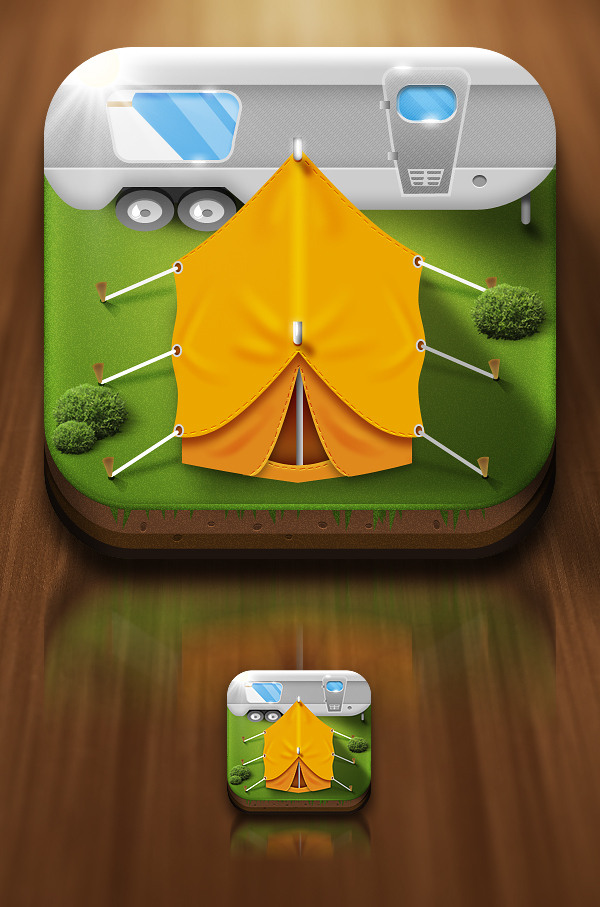 'Tent_RV' IOS Icon by Northwood
