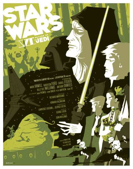 Star Wars - Return of the Jedi by Tom Whalen