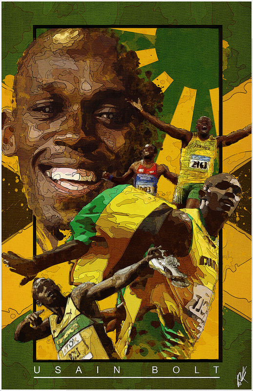 Usain Bolt by Kerry Laster