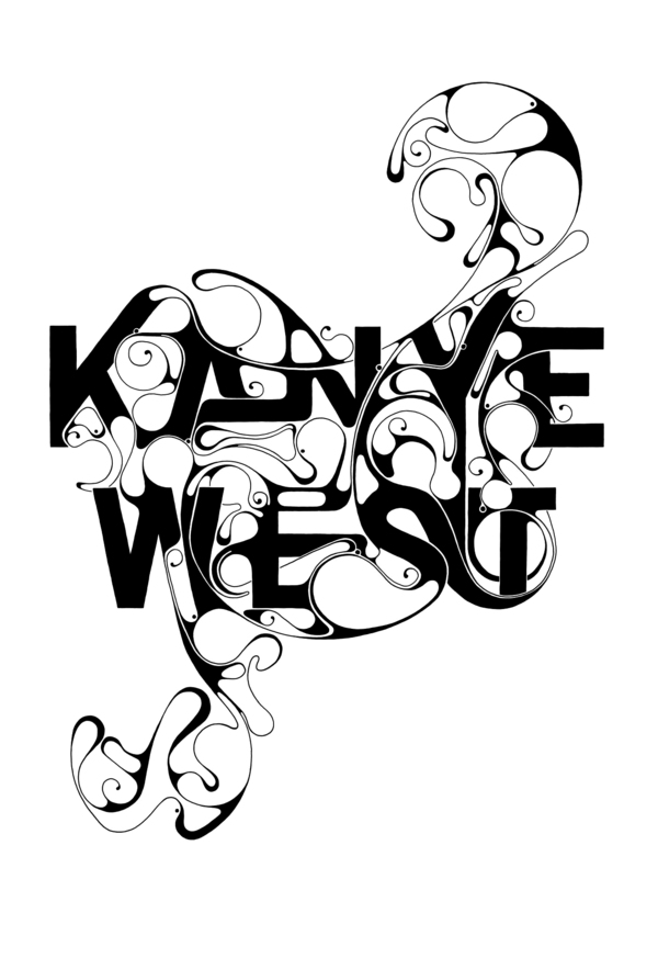 Kanye West. by Robert Missen