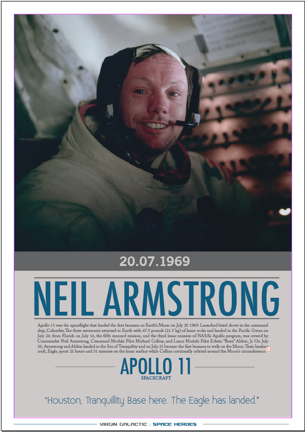 Neil Armstron poster by Chris Starkie