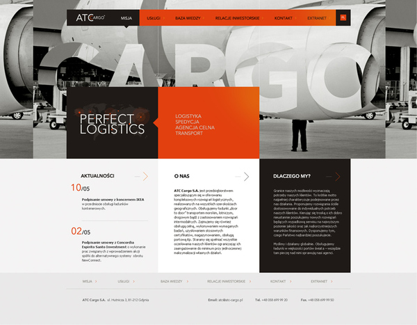 ATC Cargo Web Design by Pawel Rebisz