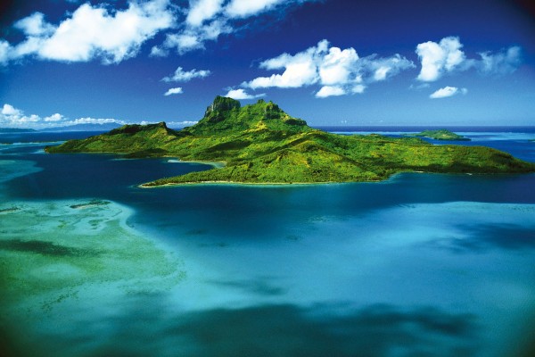 Aerial View of Bora Bora