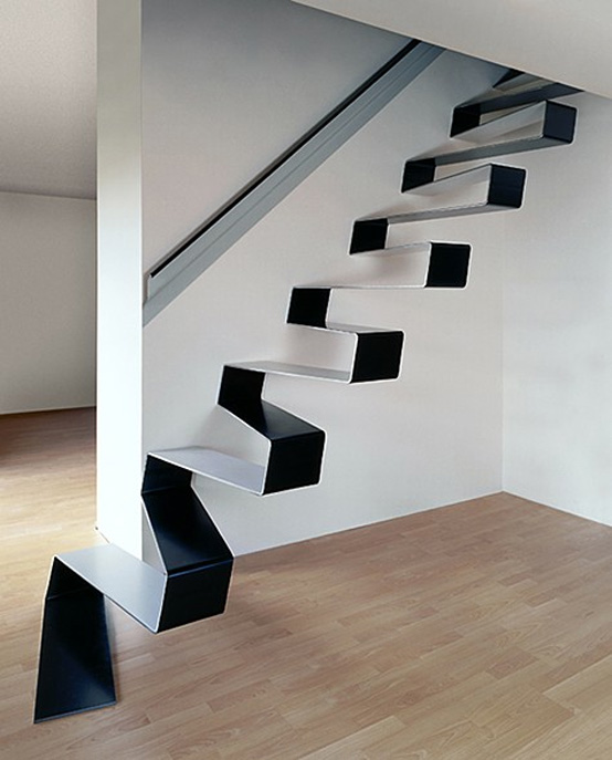 Rippling Ribbon Staircase by HSH Architects
