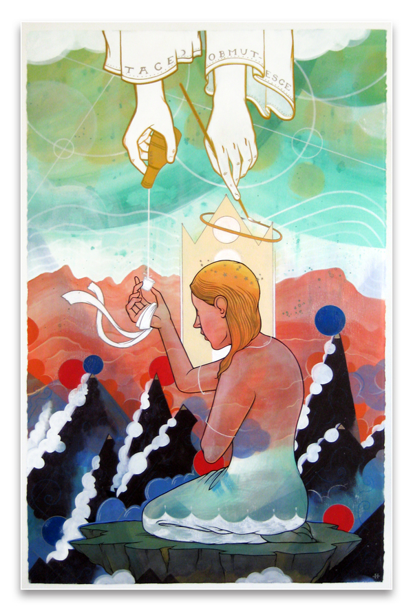 Religious artwork based on David's personal faith.