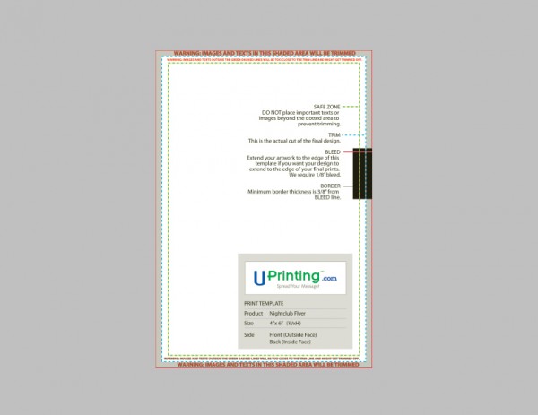 Club card flyer template