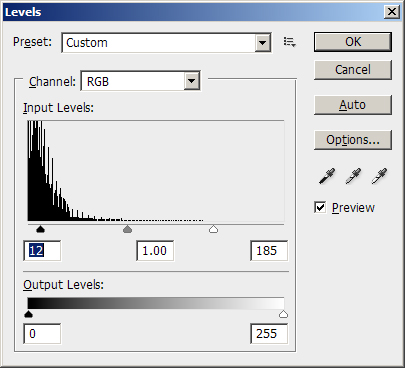 Levels adjustment