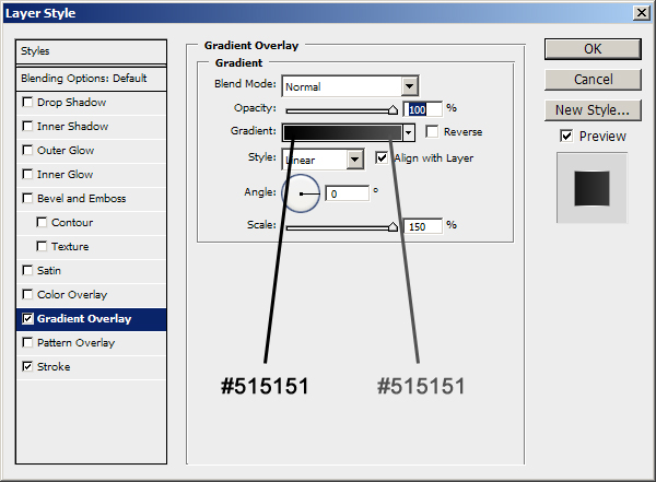 Layer Style settings