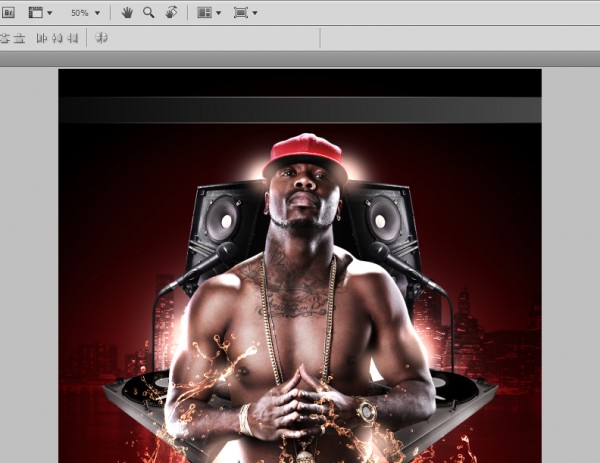 Image after layer style adjustments