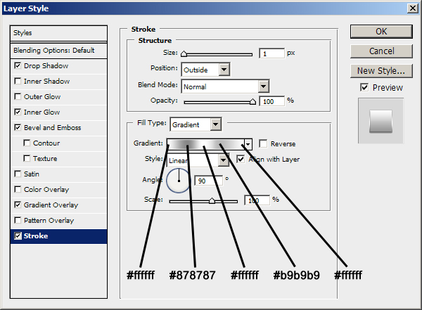 Stroke setting
