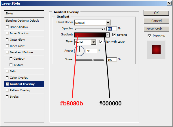 Gradient Settings