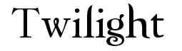 Twilight Movie Font