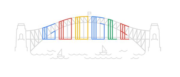 Google Doodles: 80th Birthday The Sydney Harbour Bridge